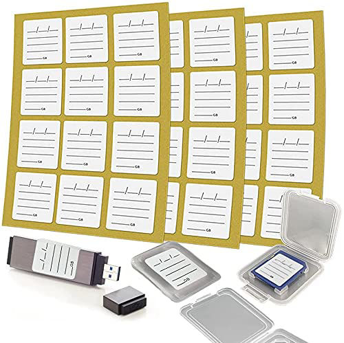 GetUSCart- (120 Count) Stick-On SD Memory Card Label / Flash Drive ...