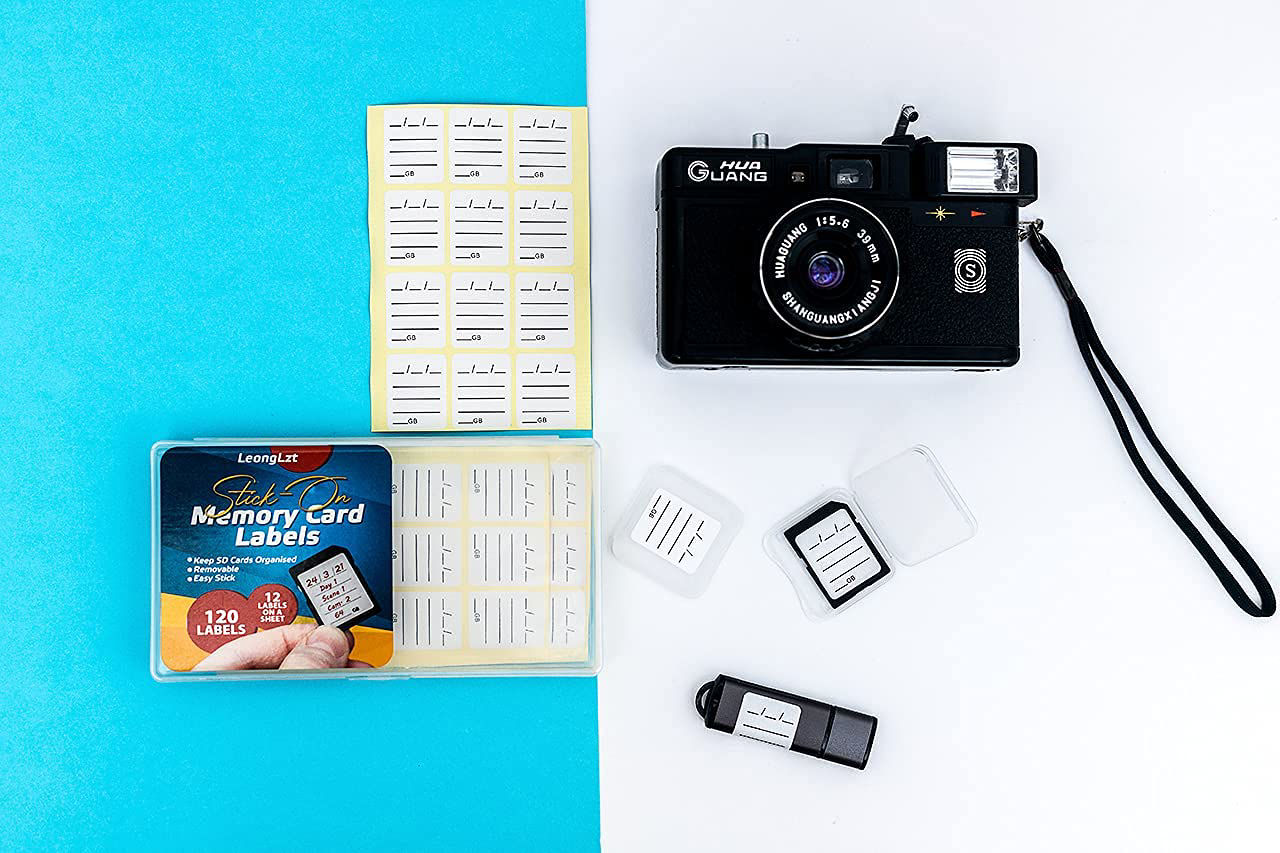 GetUSCart- (120 Count) Stick-On SD Memory Card Label / Flash Drive ...