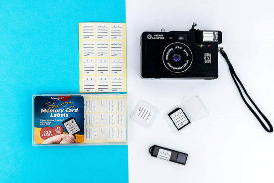 GetUSCart- (120 Count) Stick-On SD Memory Card Label / Flash Drive ...