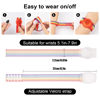 Picture of Kids Wristband Compatible with Apple AirTag, Protective Case for Air Tag GPS Tracker Holder with Nylon Bracelet, Adjustable Anti Lost Watch Band for Toddler Child Elder (Rainbow A & Blue)