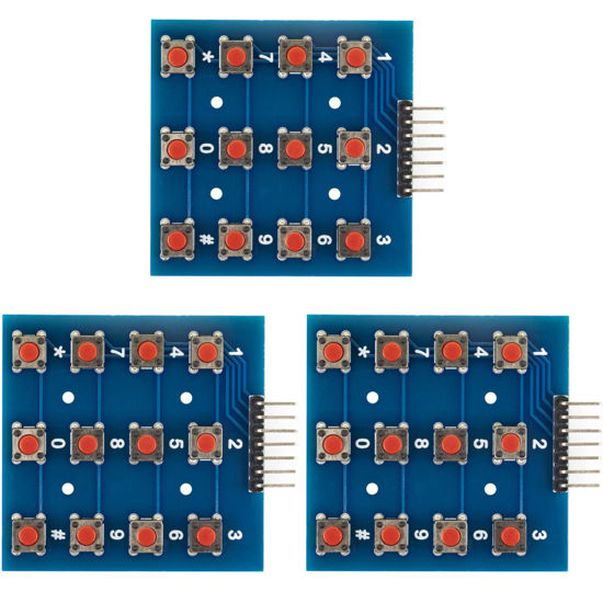 GetUSCart- naughtystarts 3x4 Push Buttons Matrix Keyboard 7 Pin 12 ...