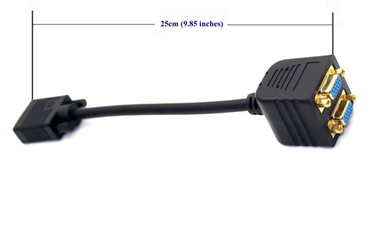 GetUSCart- mxtechnic VGA Splitter Cable 1 Male to 2 Female Adapter ...