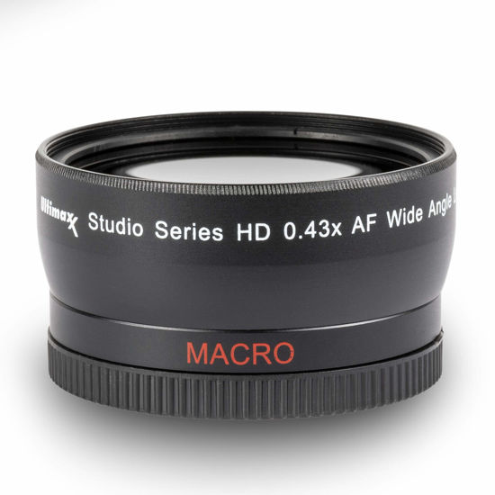 Picture of 58mm 0.43x Wide Angle (w/Macro) High Definition Lens for DSLR Canon EOS Rebel 70D 77D 80D 90D T8i T7 T7i T6i T6s T6 T5i T5 T4i T3i T100 SL1 SL2 SL3 & More