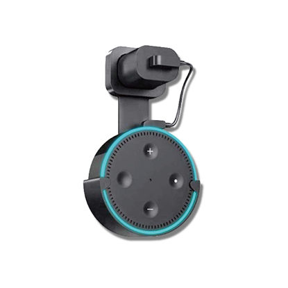 Picture of Sintron Wall Mount Speaker Mount for Echo Dot 2 - Smart Home Outlet Wall Mount Stand for Echo Dot 2nd Generation Speaker Holder with Charging Cord Cable, Space Saving Accessories Without Messy Wires