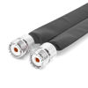 Picture of NATEFEMIN UHF Female to UHF Female Flat Coaxial Jumper Cable for Windows and Doors, 12-Inch 50 Ohms