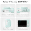 Picture of Rieibi ZV-1F Case, Soft Silicone Protective Case for Sony ZV1F/ZV-1M2/ZV-1 Mark II Vlog Camera, Lightweight ZV1F Case - Light Green