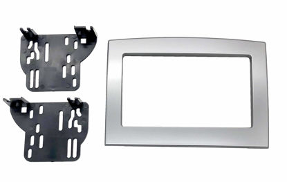 Picture of Silver Double Din Dash Kit Compatible with Dodge Ram 2006-2010 Truck Car Stereo Radio Install Kit