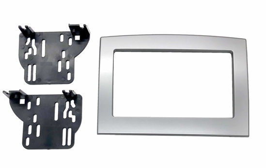 Picture of Silver Double Din Dash Kit Compatible with Dodge Ram 2006-2010 Truck Car Stereo Radio Install Kit