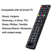Picture of Universal Tv Remote for LG,Samsung, TCL, Philips, Vizio, Sharp, Sony, Panasonic, Sanyo, Insignia, Toshiba and Other Brands LCD LED 3D HDTV Smart TV Remote Control