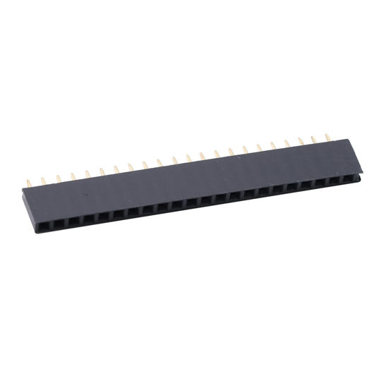 19 Way PCB Connector 2.54mm Pitch Black Through Hole Dahszhi 19-Pin PCB ...