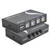 Picture of OLLGEN 4 Port USB 2.0 Sharing Manual Switch Box Hub 4 PCS Share Switcher 1 USB Device for Printer Scanner Camera Keyboard (4 Port)
