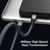 Picture of UseBean 240W USB4 Cable 1FT,Short USB 4 USB C to USB C Cable [PD Fast Charging& 40Gbps Data Sync& 8K@60Hz] Thunderbolt 4 Cord for iPhone 15 iPad Pro Air Mini MacBook Galaxy S23 eGPU Docking