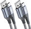 Picture of sweguard USB Type C Charger Cable [2-Pack,6.6ft+6.6ft] iPhone 15 Charger Nylon Braided USB Cord for iPhone 15 Pro Max Samsung Galaxy S23 S22 S21 S20 S10 S9 S8+ Note 20 Flip A53 A54 Pixel LG Moto PS5