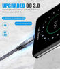 Picture of sweguard USB Type C Charger Cable [2-Pack,6.6ft+6.6ft] iPhone 15 Charger Nylon Braided USB Cord for iPhone 15 Pro Max Samsung Galaxy S23 S22 S21 S20 S10 S9 S8+ Note 20 Flip A53 A54 Pixel LG Moto PS5