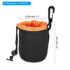 Picture of PATIKIL Camera Lens Bag, 3.1" IDx3.9 H Drawstring Lens Pouch with Thick Protective Neoprene, Lens Case for DSLR Camera Lens, Water Coffee Cups, Black Orange