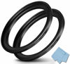 Picture of 72mm-77mm Filter Step-Up Ring, 72mm Lens to 77mm Filter, WH1916 Camera Lens Step Up Ring (2 Pack)
