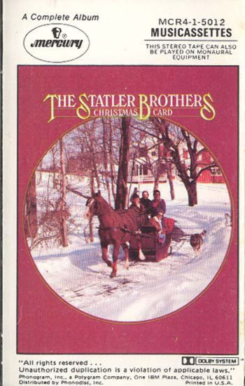 Picture of STATLER BROTHERS: Christmas Card -28188 Cassette Tape