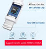 Picture of Lightning to USB Camera Adapter, Apple MFi Certified USB 3.0 OTG Dongle Cord for iPhone 13 12 11 X XS XR 8 Plus, iPad to Connect USB Flash Drive, Card Reader, Keyboard, Mouse, Piano, U Disk