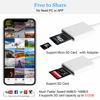 Picture of Lightning to SD Card Camera Reader Digital Camera SD Card Reader for Select iPhone, iPad and iPod Models (Support iOS 16 and Before), Trail Game Camera Viewer, No App Required (White)