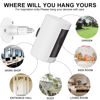 Picture of 1 Pack Adhesive Ring Camera Mount Stick Up Mount Holder Compatible with Outdoor Security Camera, 360° Degree Adjustable Security Mounting Bracket,Camera Not Included (White, 1 pack)