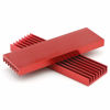 Picture of Unxuey 4Pcs Set 2.75 x 0.86 x 0.23 Inch Red M.2 Solid State Hard Disk Heat Sink with Thermal Pad Computer Notebook NGFF Radiator Heatsink for Router, CPU, North and South Bridge Chip,etc