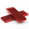 Picture of Unxuey 4Pcs Set 2.75 x 0.86 x 0.23 Inch Red M.2 Solid State Hard Disk Heat Sink with Thermal Pad Computer Notebook NGFF Radiator Heatsink for Router, CPU, North and South Bridge Chip,etc