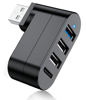 Picture of USB 3.0 Hub [90°/180° Degree Rotatable], 4-Port USB Splitter Extender with 3 USB Ports & 1 USB C Power/Data Port, USB Hub for Laptop, Car, MacBook Pro/Air/Pro