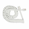 Picture of SAISN Telephone Handset Cord Modular Coiled Phone Curly Cable (6 Feet, White)