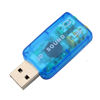 Picture of USB Audio Sound Card Adapter for Windows 2000 / XP. USB 2.0 Virtual External Mic Speaker 3D 5.1 Channel Audio PC Sound Card Adapter