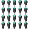 Picture of VWEICYY 12V DC Adapter Plug 5.5mm x 2.1mm, 10 Pair (10 x Male + 10 x Female) DC Power Connector for LED Strip CCTV Security Camera Cable End Plugs (Male & Female)