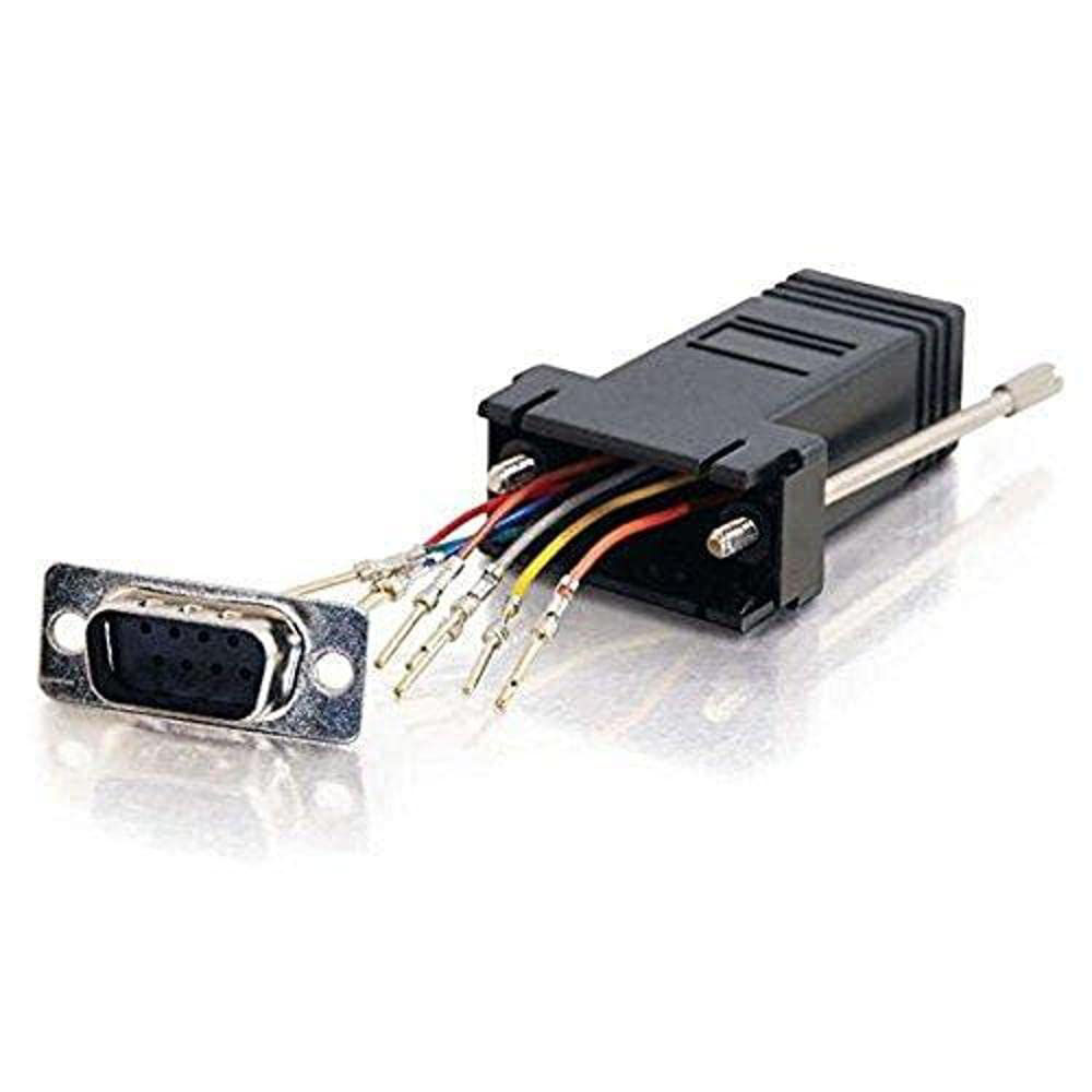 GetUSCart- C2G 02947 RJ45 to DB9 Male Serial RS232 Modular Adapter ...