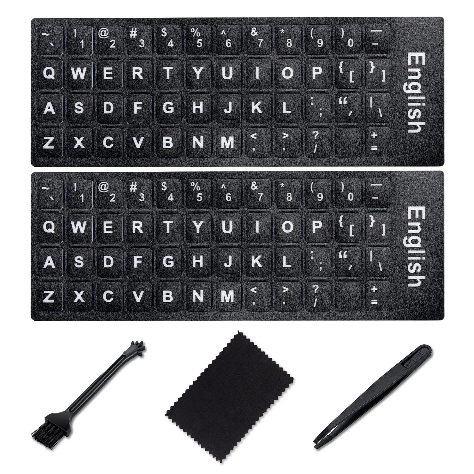 GetUSCart- English Keyboard Stickers [5 in 1],Super Clear Large Print ...