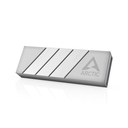Picture of ARCTIC M2 Pro - Heatsink Cooler for M.2 2280 SSD, with ARCTIC TP-3 thermal pads, compatible with PC & gaming consoles, for dual and single-sided SSDs - Silver