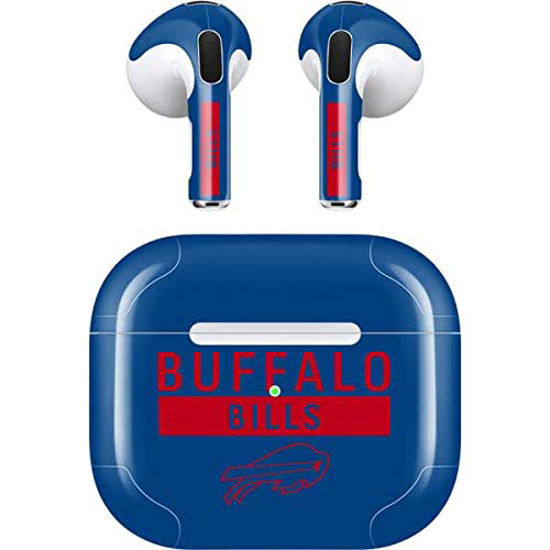 Picture of Skinit Decal Audio Skin Compatible with Apple AirPods (3rd Gen, 2021) - Officially Licensed NFL Buffalo Bills Blue Performance Series Design