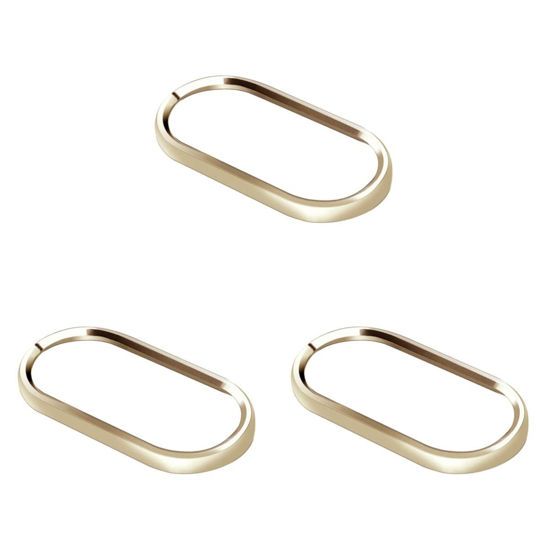 Picture of Mikikit 3pcs Lens Phone Lens Protector Camera Protective Film Protector Protective Circle Metal Lens Protective Ring Lens Protector Aluminum Sheet Lens Ring Camera Lens Protective Ring