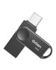 Picture of Orlian 64GB USB C Flash Drive, Dual Drive USB 3.0 and Type C Thumb Drive Up to 110MB/s Read Metal Waterproof Swivel Design Portable for PC Laptop Tablet Android Smartphone iPhone 15 and More, Black