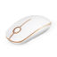 Picture of VssoPlor Wireless Mouse, 2.4G Slim Portable Computer Mice with Nano Receiver for Notebook, PC, Laptop, Computer (White and Gold)