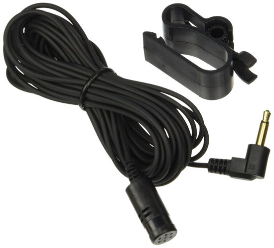Picture of Universal for Kenwood JVC Sony Jensen Alpine Replacement Bluetooth Microphone Mic 3.5mm Jack 15ft Long Cable with Clip Mount for All BT Enabled Radios