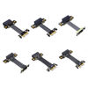 Picture of ADT-Link PCIE 4.0/3.0 X1 Riser Cable Dual 90 Degree Right Angle PCIe 3.0 x1 to x1 Extension Cable PCI Express 1x Riser Card Ribbon Extender (30cm, R11SL-TL 4.0(Gen 4))