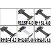 Picture of ADT-Link PCIE 4.0/3.0 X1 Riser Cable Dual 90 Degree Right Angle PCIe 3.0 x1 to x1 Extension Cable PCI Express 1x Riser Card Ribbon Extender (30cm, R11SL-TL 4.0(Gen 4))