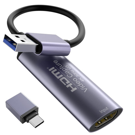 Picture of Dbilida Video Capture Card, Stream and Record in YUY2 1080P 60FPS USB 3.0 HDMI to USB A/USB C, HDMI Capture Card for Nintendo Switch, PS5, PS4/Pro, Xbox Series X/S, Xbox One X/S, in OBS and More