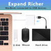 Picture of USB C to HDMI Multiport Adapter, USB C Digital AV Adapter for iPhone 15, Multiport AV Adapter with 4K HDMI Output USB 3.0 Port & USB-C Fasting Charging Port Compatible for MacBook Pro, iPad Air
