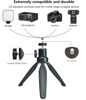 Picture of PANTWOO Mini Desktop Tripod Stand with 6.3 inch Universal 1/4 Screw Ballhead for Projectors, DSLR Cameras, Webcams, Smartphones, and Selfie Sticks - Black Angle Adjustable