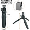 Picture of PANTWOO Mini Desktop Tripod Stand with 6.3 inch Universal 1/4 Screw Ballhead for Projectors, DSLR Cameras, Webcams, Smartphones, and Selfie Sticks - Black Angle Adjustable