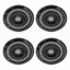 Picture of uxcell 4Pcs Round Internal Magnet Speaker Loudspeaker 8 Ohm 2W 23mm Dia Steel Shell