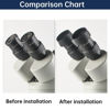 Picture of 2PCS Eyepiece Eyeshields Eyepiece Cover Soft Rubber Eyepiece Guard Stereo Microscope Accessory for 32-36mm Stereo Microscope(Flat Angle)