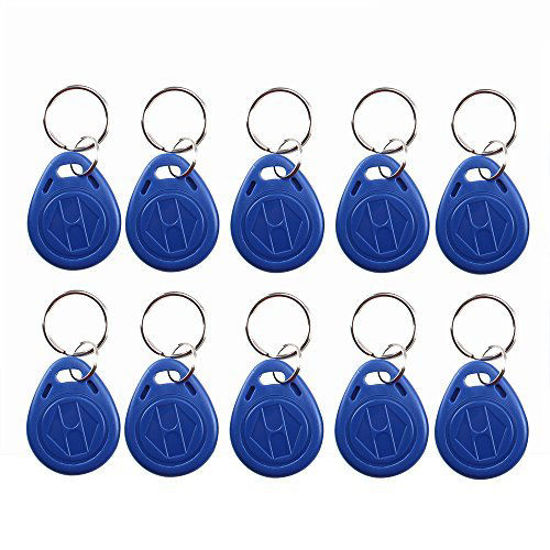 Picture of MINDRFID T5577 RFID Key Fob 125KHz Proximity ID Card Key Tags, Read and Rewirtable Keyfobs (10 PCS)