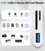 Picture of Denlane USB C SD Card Reader for iPhone 15, USB C to Micro SD Memory Card Adapter for iPad/Mac Pro/Air, USB-C/Type C Camera Card Reader with 2 Slots & USB Port for Phone/Laptop and More USBC Devices
