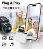 Picture of Denlane USB C SD Card Reader for iPhone 15, USB C to Micro SD Memory Card Adapter for iPad/Mac Pro/Air, USB-C/Type C Camera Card Reader with 2 Slots & USB Port for Phone/Laptop and More USBC Devices
