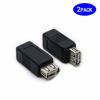 Picture of rgzhihuifz 2 Pack USB 2.0 AF/BF Plug Type A Female to Type B Female Adapter Connector Converter Compatible with Laptop Computer Hard Drive Printer Camera
